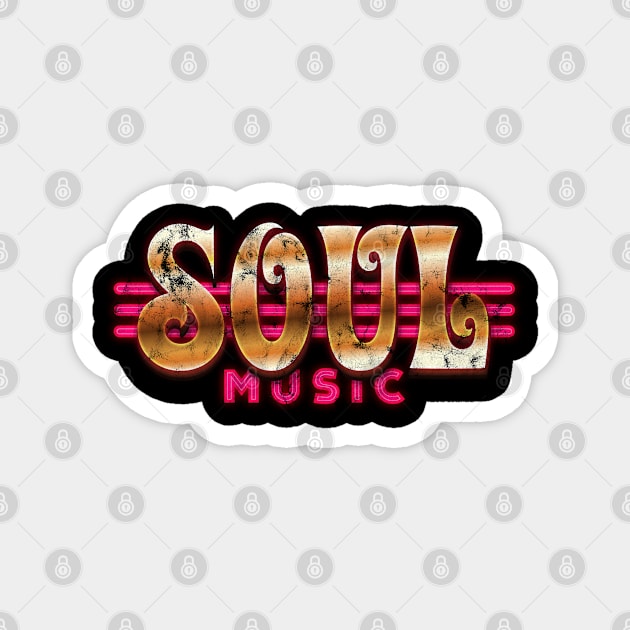 Soul Music Retro Magnet by Rayrock76