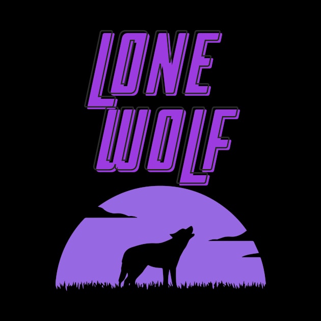 Lone Wolf Purple by StrikerTees