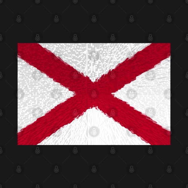 Extruded flag of Alabama by DrPen