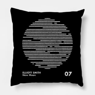 Elliott Smith /  New Moon  / Minimalist Design Artwork Pillow