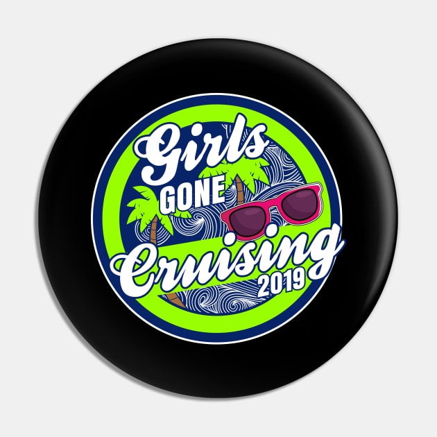 Girls Cruising Weekend Holiday Gift Pin by lateefo