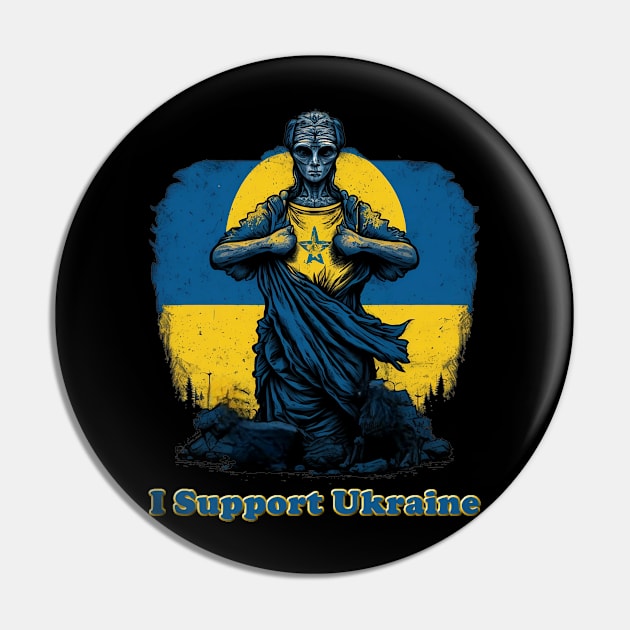 I Support Ukraine Pin by Epic Works