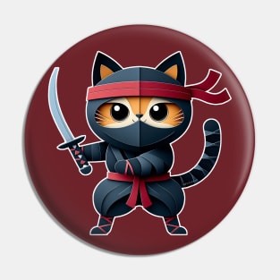 Ninja Cat Pin