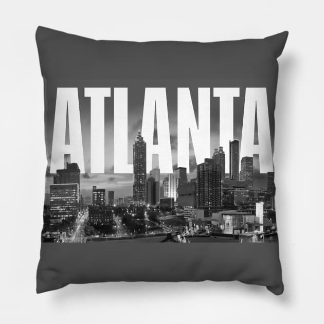 Atlanta Cityscape, Pillow by PLAYDIGITAL2020