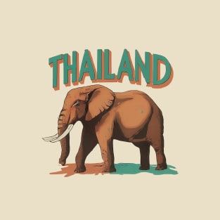 Thailand Elephant Travel Graphic T-Shirt