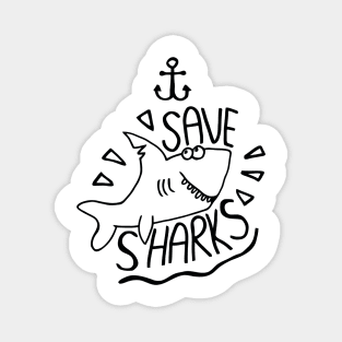 Save Sharks Magnet