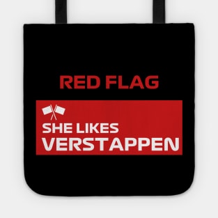 F1 Red Flag Graphic - Verstappen Tote