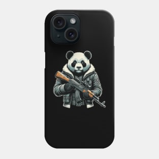 Don't mess with a panda with a Kalashnikov! Phone Case