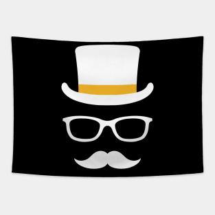 Mustache Ideology Handlebar Mustache Fathers Day Funny Dad Tapestry