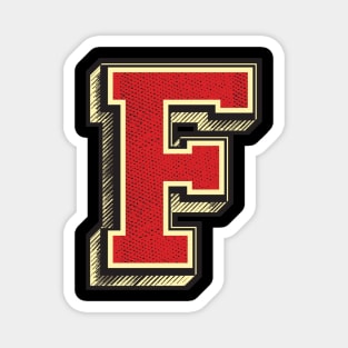 FABULOUS Letter F ✪ Vintage Retro Type Phenomenal Gift Idea For Friends Magnet