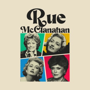 Rue McClanahan Comics Black T-Shirt