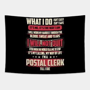 Postal Clerk What i Do Tapestry