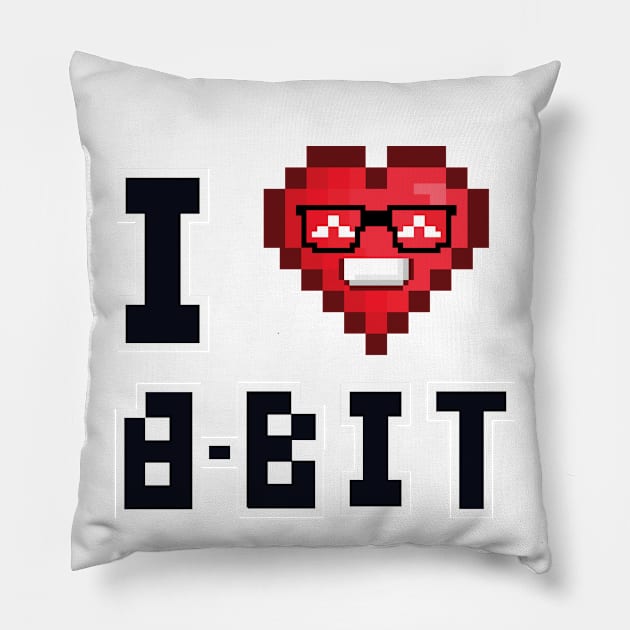 pixel heart Pillow by samuzai