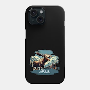 Moose- WILD NATURE - MOSE -1 Phone Case