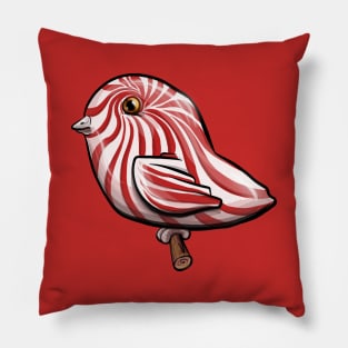 Peppermint bird Pillow