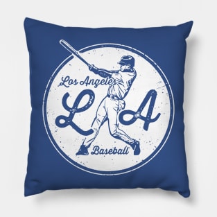 Vintage LA Baseball Pillow