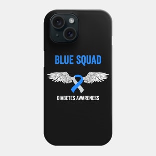 blue squad diabetes awareness month - diabetes support gift Phone Case