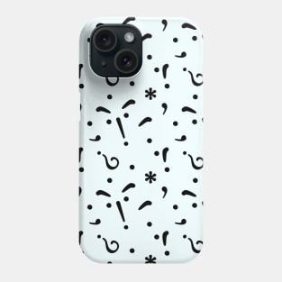 Font Character Pattern Faces Phone Case