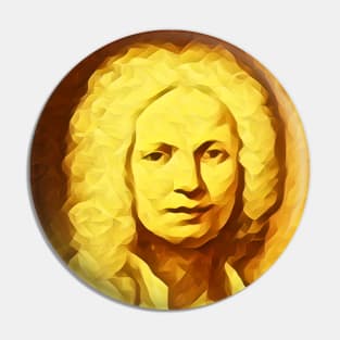 Antonio Vivaldi Golden Portrait | Antonio Vivaldi Artwork 9 Pin