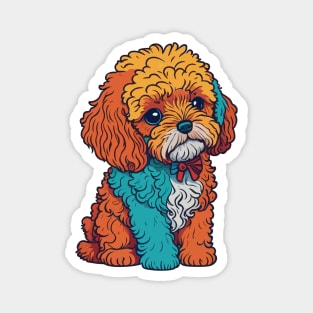 Cavapoo Portrait Magnet