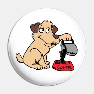 Coffee Dog Pin