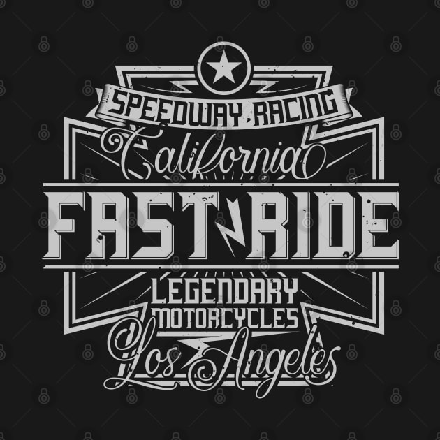 Fast Ride Los Angeles Speedway Racing by funkymonkeytees