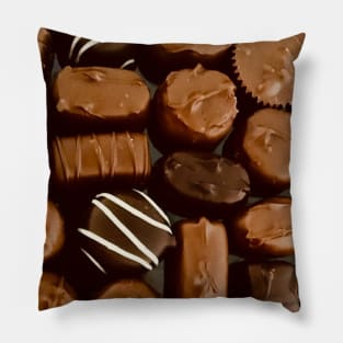 Valentine Chocolate Print Pillow