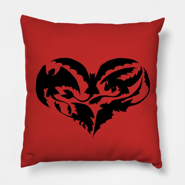 I Heart Fury Pillow by sugarpoultry