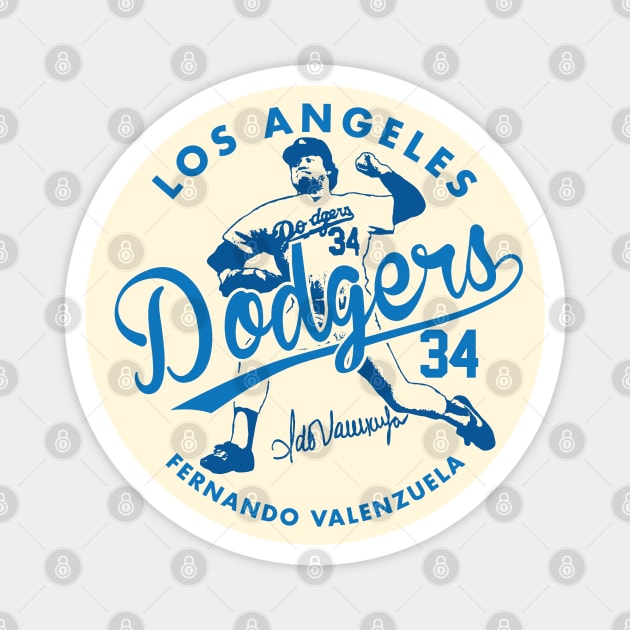 Fernando Valenzuela by Buck Tee Magnet by Buck Tee