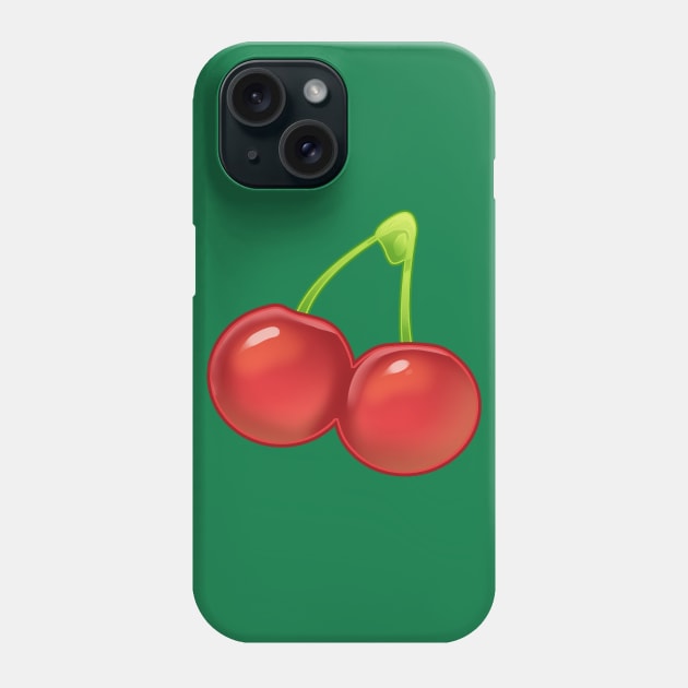 Double Cherry Phone Case by takoto