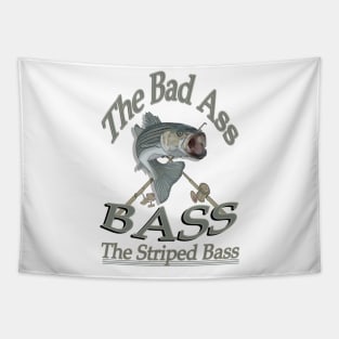 The bad Ass Bass the Striped bass Tapestry