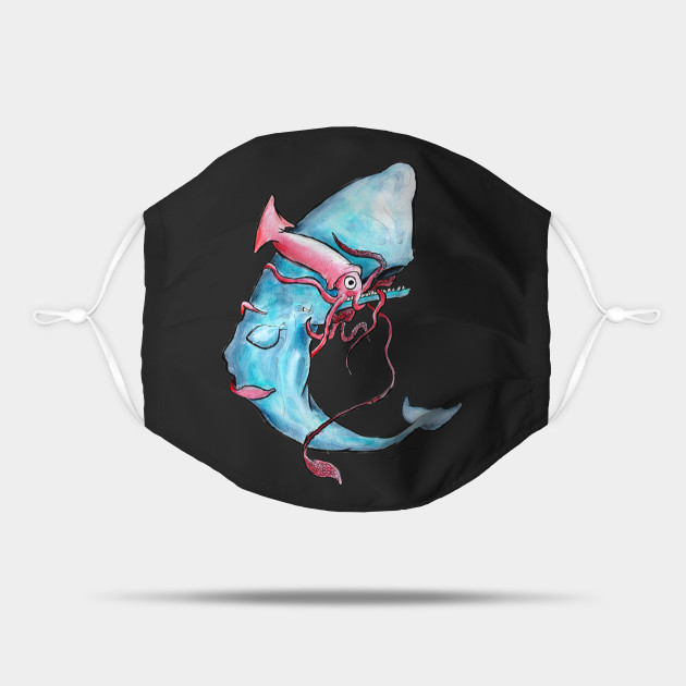 Squid Vs Whale Giant Squid Mask Teepublic