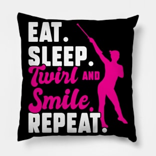 Twirl And Smile - Baton Twirler Pillow