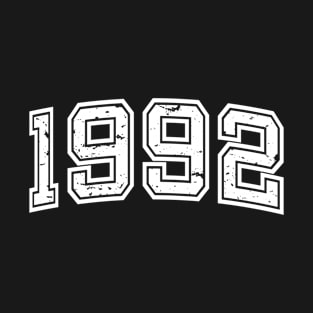 Year 1992 - Distressed Style - Cool 30th Birthday Gift, 30 Years Old For Men & Women T-Shirt