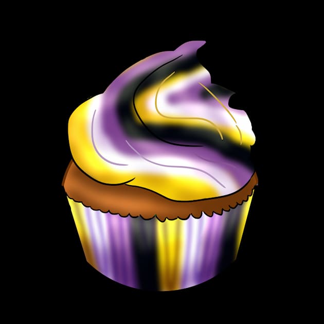 Nonbinary LGBTQ Cupcake by YouAreValid