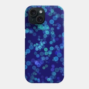 Shades of Blue Bokeh Lights Phone Case