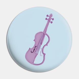 Lavender Violin Pin