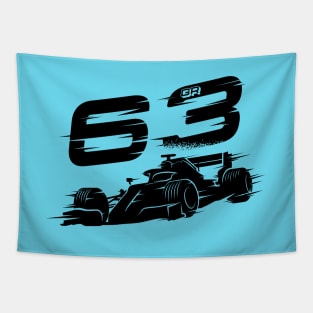 We Race On! 63 [Black] Tapestry