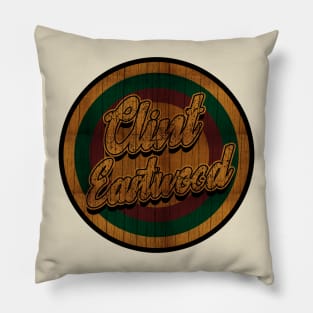 Retro Vintage Clint Eastwood Pillow