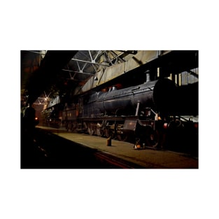 GWR Loco shed at night T-Shirt