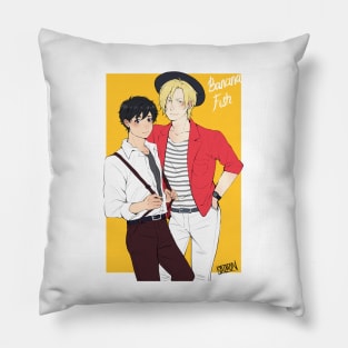 Ash and Eiji Models Pillow