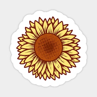 Sunflower Pattern Magnet