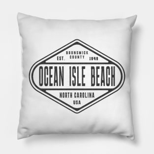 Ocean Isle Beach, NC Summertime Weathered Sign Pillow