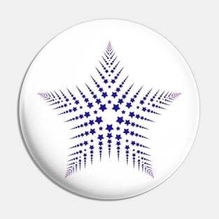 Fractal star pattern, star symbol Pin