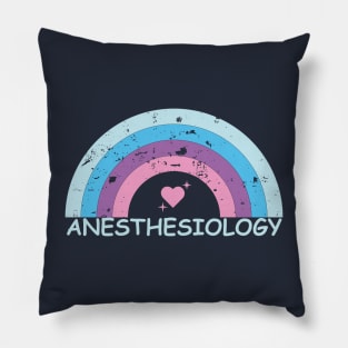 Anesthesiology Rainbow Pillow