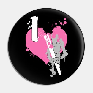 I Heart Art : Think Pink Edition Pin