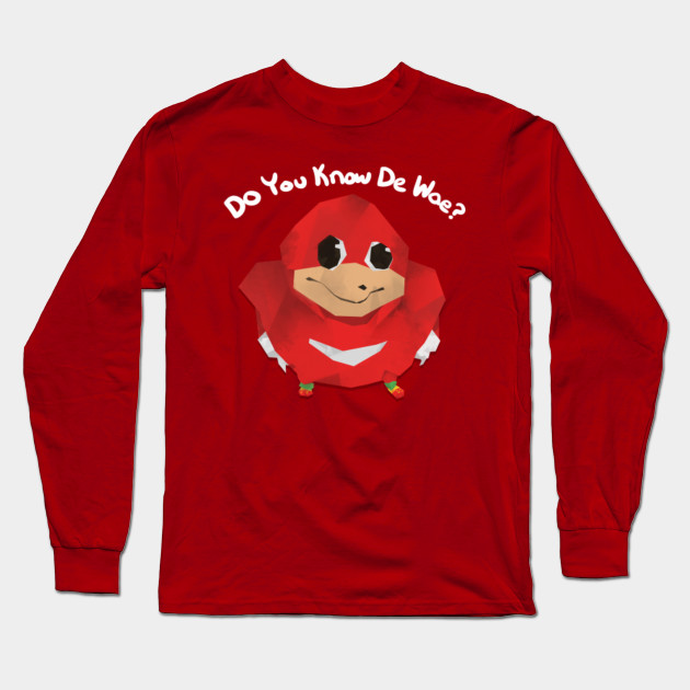 Uganda Knuckles - Knuckles - Long Sleeve T-Shirt | TeePublic