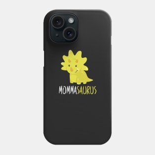 Cute Mamasaurus Apparel: Funny Dinosaur GIfts for Mom Phone Case