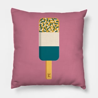 Green and gold fab ice lolly Pillow