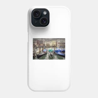 Rainy day on The Grand Canal in Venice Phone Case